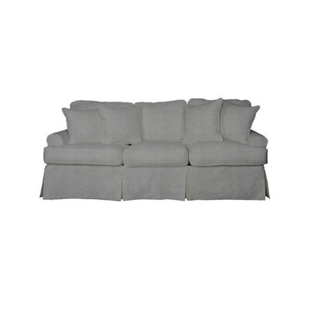 SUNSET TRADING Sunset Trading SU-117600SC-391094 Horizon Sofa Slipcover Set  Peyton Slate SU-117600SC-391094